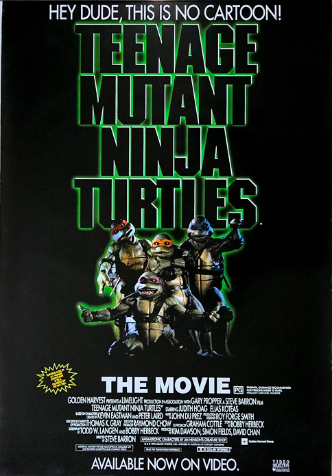 Teenage Mutant Ninja Turtles Australian Video One Sheet Movie Poster (1)