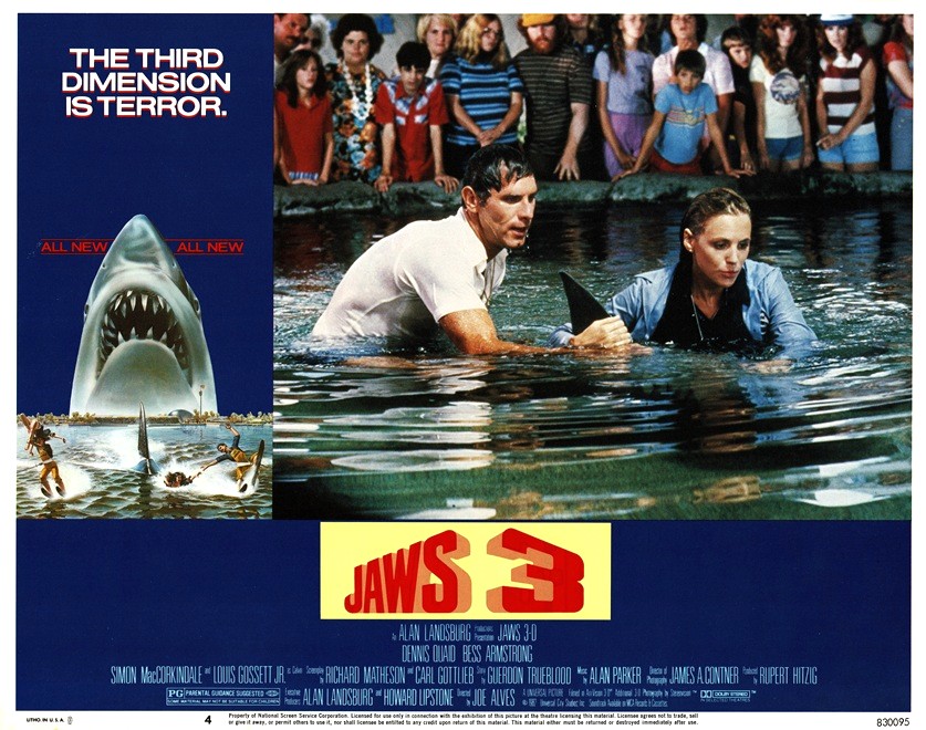 Jaws 3 Us Lobby Crad 11 X 14 (15) Jaws 3 Us Lobby Crad 11 X 14 (15)