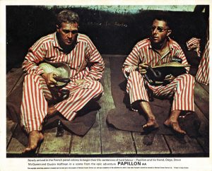 Papillon Uk Front Of House Card 8 X 10 Steve Mcqueen Dustin Hoffman (1)