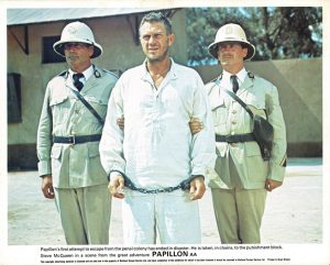 Papillon Uk Front Of House Card 8 X 10 Steve Mcqueen Dustin Hoffman (2)