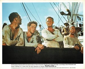 Papillon Uk Front Of House Card 8 X 10 Steve Mcqueen Dustin Hoffman (4)
