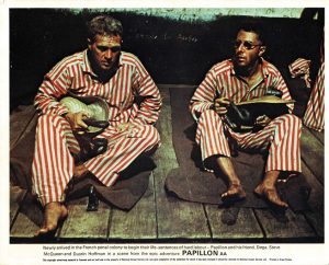 Papillon Uk Front Of House Card 8 X 10 Steve Mcqueen Dustin Hoffman (5)