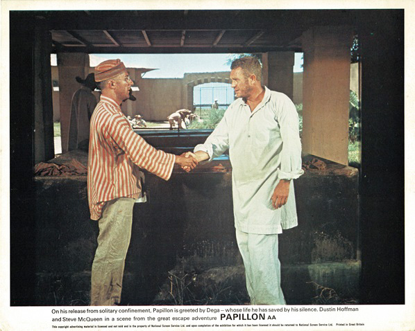 Papillon Uk Front Of House Card 8 X 10 Steve Mcqueen Dustin Hoffman (7) Papillon Uk Front Of House Card 8 X 10 Steve Mcqueen Dustin Hoffman (7)