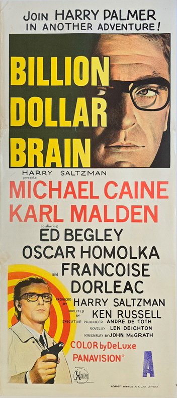 Billion Dollar Brain Australian Daybill Poster Michael Caine (1)