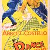 Dance With Me Henry Australian Daybill Movie Poster Bud Abbott Lou Costello