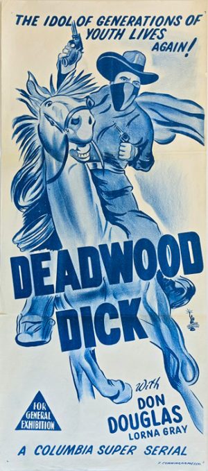 Deadwood Dick Australian Daybill Movie Poster Cowboy Western Don Douglas