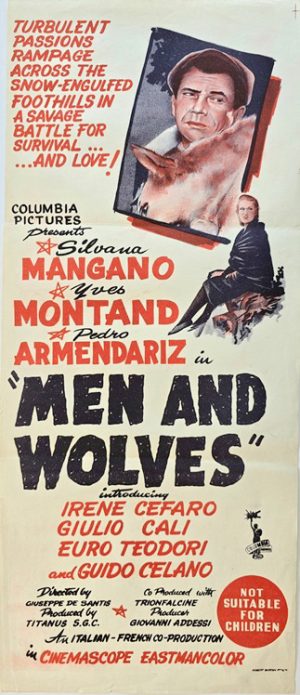 Men And Wolves Australian Daybill Movie Poster