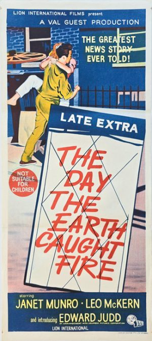 The Day The Earth Caught Fire Australian Daybill Movie Poster (1)