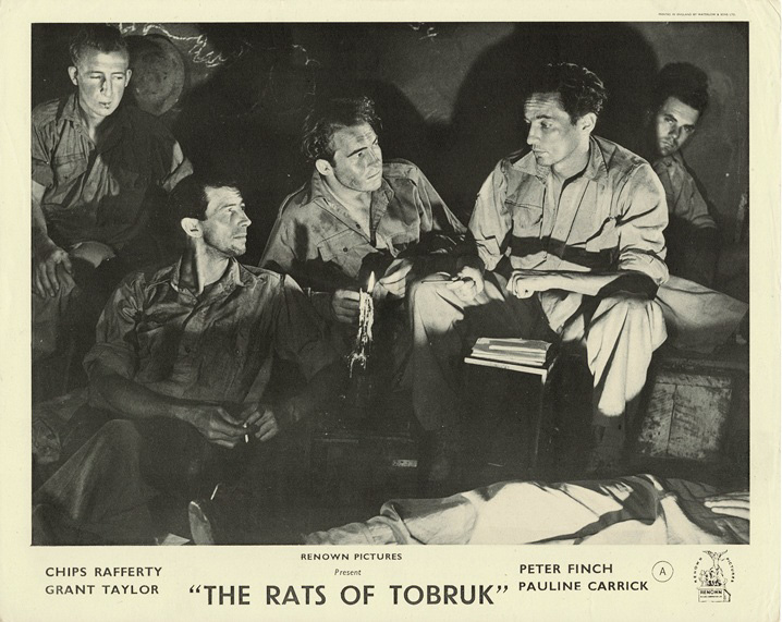 The Rats Of Tobruk 1949 Uk Front Of House Stills Chips Rafferty Peter Finch 1944 Australian Release (2)
