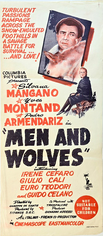 Wolves And Men Australian Daybill Movie Poster