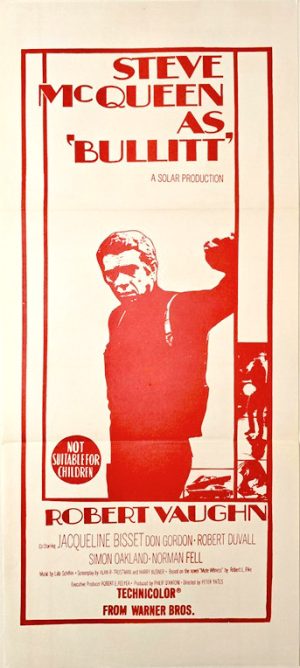 Bullitt Australian Daybill Movie Poster Steve Mcqueen (2)