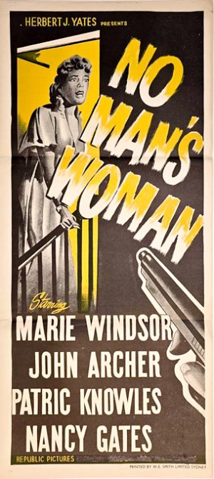 No Mans Woman Australian Daybill Movie Poster