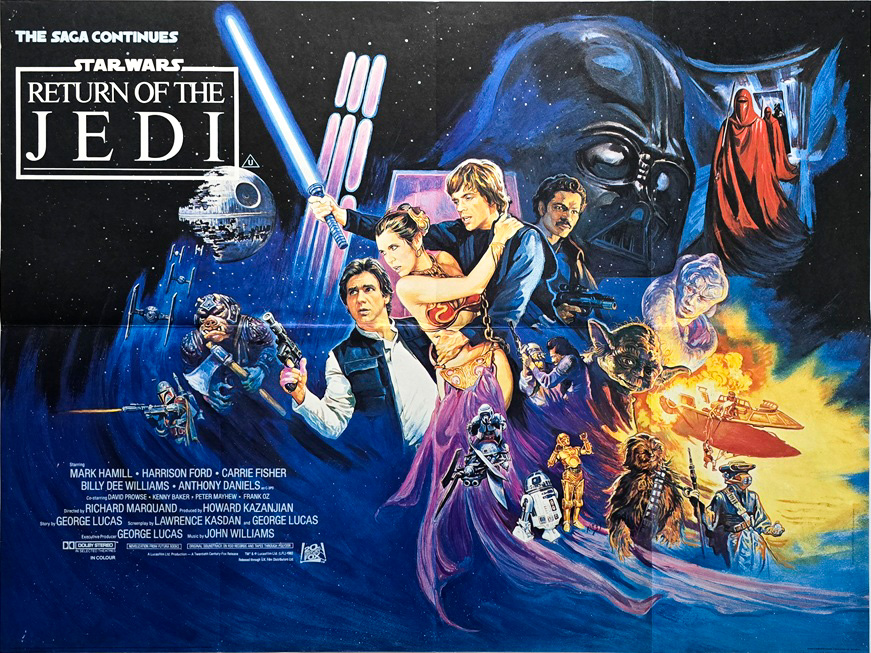 Return Of The Jedi Uk Quad Poster 1st Print (1)