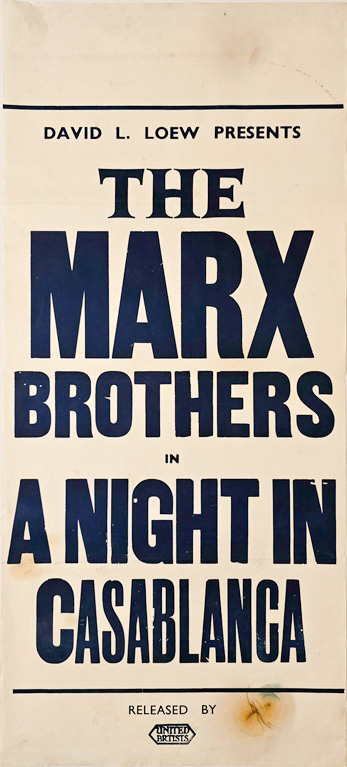 The Marx Brothers In A Night In Casablanca New Zealand Daybill Movie Poster (1)