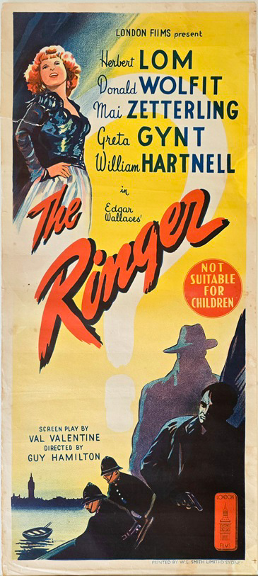 The Ringer Australian Daybill Movie Poster London Films Herbert Lom (1) The Ringer Australian Daybill Movie Poster London Films Herbert Lom (1)