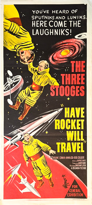 The Three Stooges Have Rocket Will Travel Australian Daybill Movie Poster (1)