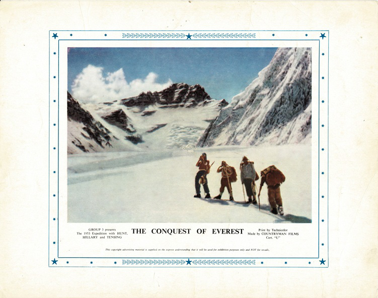 Conquest Of Everest Uk Lobby Card 1953 Sir Edmund Hillary Tensing Norgay John Hunt (3)