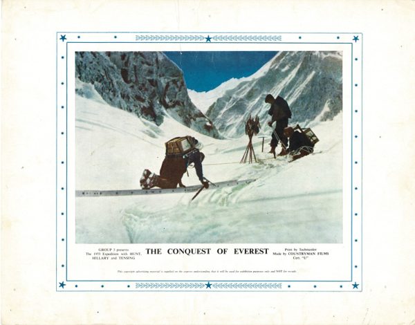 Conquest Of Everest Uk Lobby Card 1953 Sir Edmund Hillary Tensing Norgay John Hunt (4)