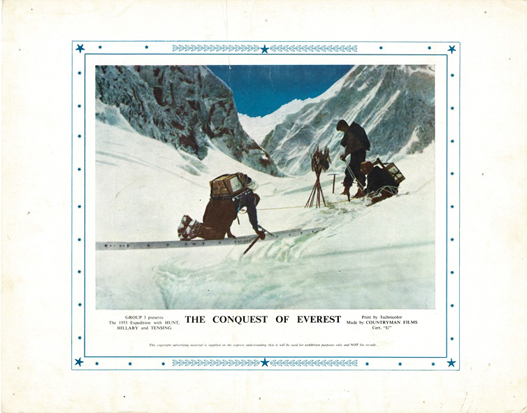 Conquest Of Everest Uk Lobby Card 1953 Sir Edmund Hillary Tensing Norgay John Hunt (4)