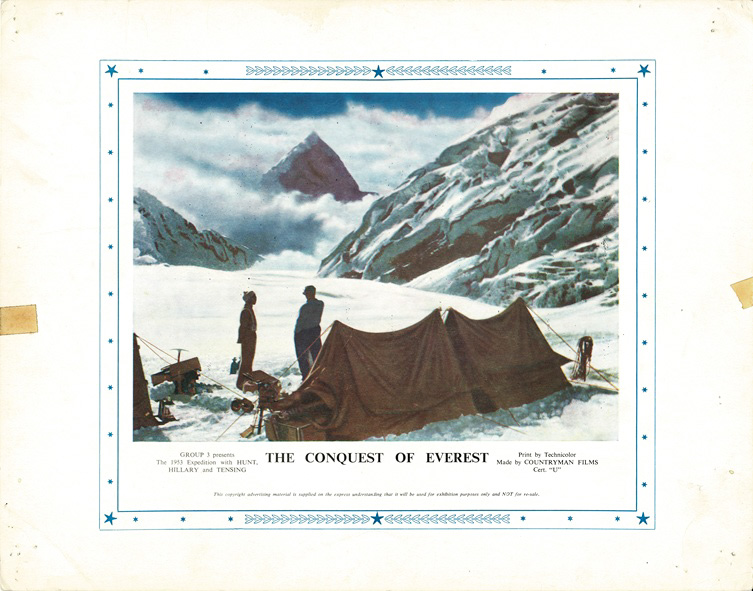 Conquest Of Everest Uk Lobby Card 1953 Sir Edmund Hillary Tensing Norgay John Hunt (7)
