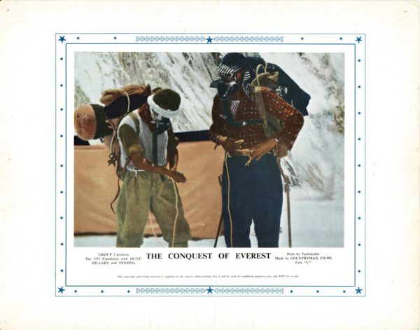 Conquest Of Everest Uk Lobby Card 1953 Sir Edmund Hillary Tensing Norgay John Hunt (9)