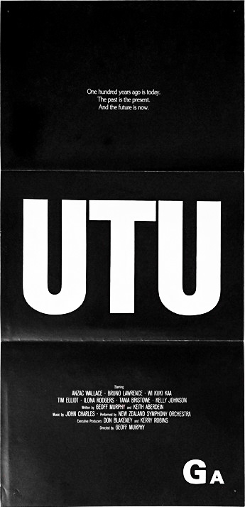 Utu New Zealand Daybill Movie Poster Anzac Wallace (1)