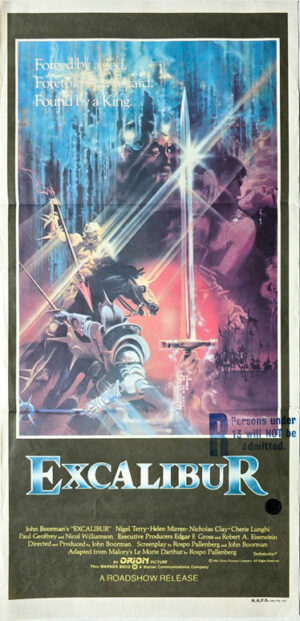 Excalibur Australian Daybill Movie Poster King Arthur (1)