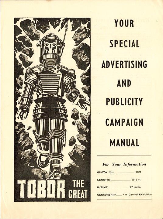 Tobor The Great Australian Press Sheet (1)