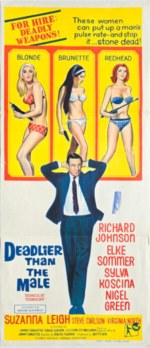 Deadlier Than The Male Australian Daybill Movie Poster (1)