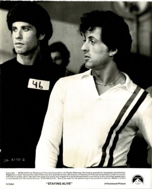 Staying Alive 8 X 10 Still John Travolta And Sylvester Stallone (6)