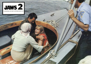 Jaws 2 German English Use Lobby Card (1)