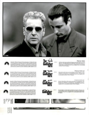 The Godfather Part 3 8 X 10 Stills X 6 (3)
