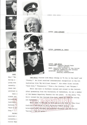 The Hunt For Red October Cast Biographies (1)