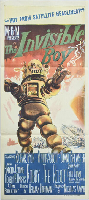The Invisible Boy Australian Daybill Movie Poster Robby The Robot (1)