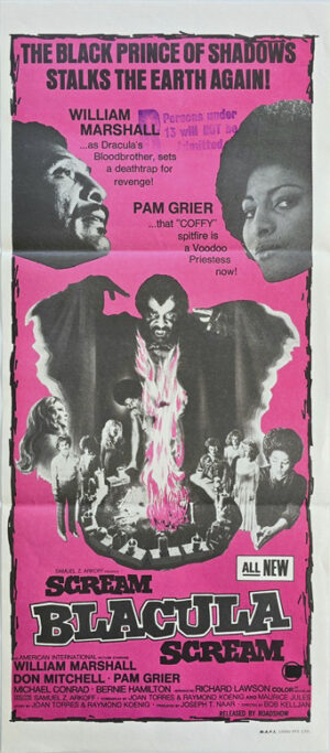 Scream Blacula Scream Australian Daybill Movie Poster