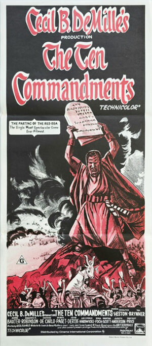 The Ten Commandments Australian Daybill Movie Poster (1)